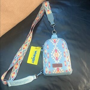 NWT Wrangler Multicolor Aztec Pattern Crossbody Bag